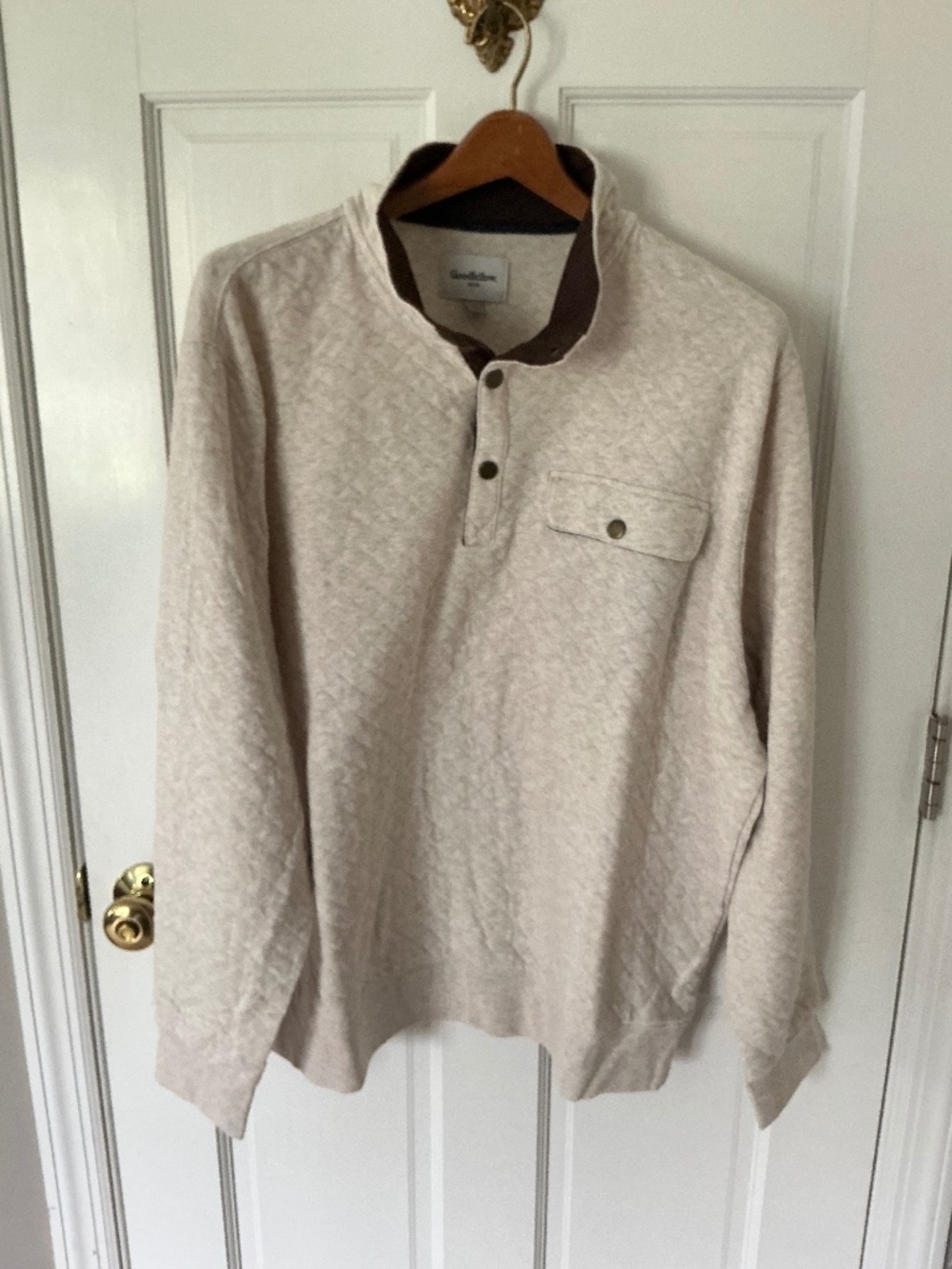 Men’s quilted sweatshirt